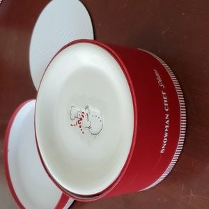 Williams-Sonoma Snowman Chef plates